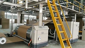 Línea de producción de cartón corrugado de 2 capas