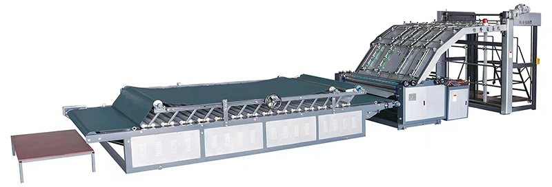 Laminadora semiautomática para cartón corrugado, tipo elevación